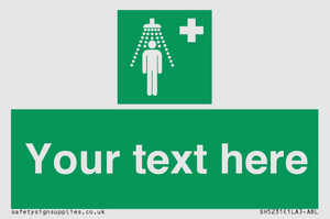 SH5231: Custom Safety Shower Sign