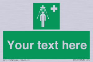 SH5231: Custom Safety Shower Sign