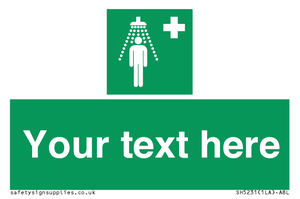 SH5231: Custom Safety Shower Sign