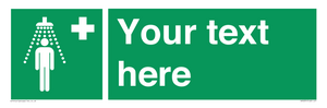 SH5231: Custom Safety Shower Sign
