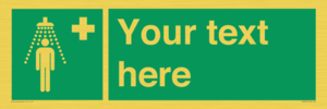 SH5231: Custom Safety Shower Sign