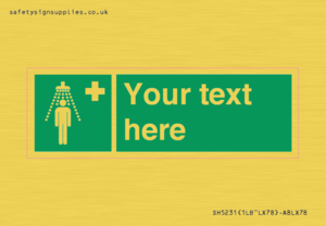 SH5231: Custom Safety Shower Sign