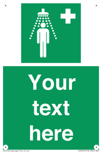 SH5231: Custom Safety Shower Sign