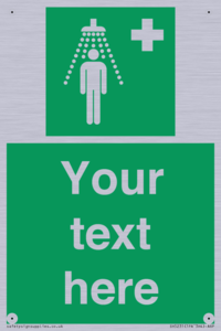 SH5231: Custom Safety Shower Sign