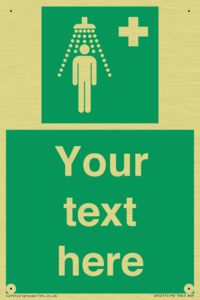 SH5231: Custom Safety Shower Sign