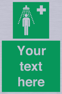 SH5231: Custom Safety Shower Sign