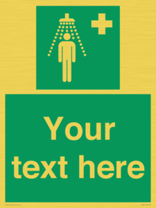 SH5231: Custom Safety Shower Sign