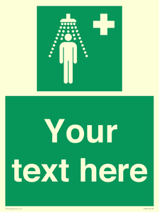 SH5231: Custom Safety Shower Sign