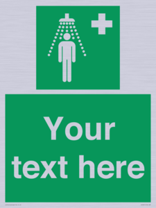 SH5231: Custom Safety Shower Sign