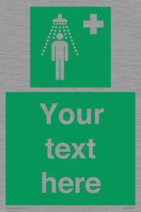 SH5231: Custom Safety Shower Sign