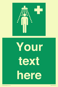 SH5231: Custom Safety Shower Sign