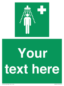 SH5231: Custom Safety Shower Sign