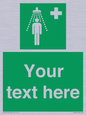 SH5231: Custom Safety Shower Sign