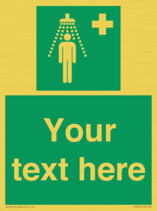 SH5231: Custom Safety Shower Sign