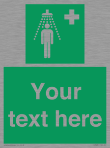SH5231: Custom Safety Shower Sign