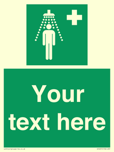 SH5231: Custom Safety Shower Sign