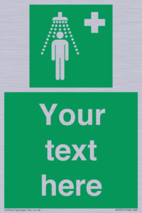 SH5231: Custom Safety Shower Sign