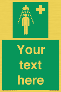 SH5231: Custom Safety Shower Sign