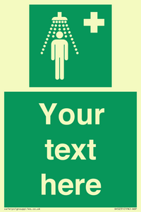 SH5231: Custom Safety Shower Sign
