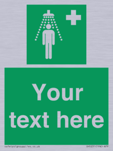 SH5231: Custom Safety Shower Sign