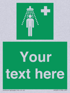 SH5231: Custom Safety Shower Sign