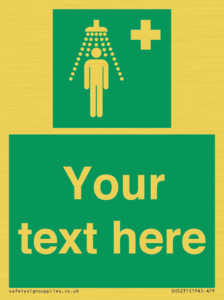 SH5231: Custom Safety Shower Sign