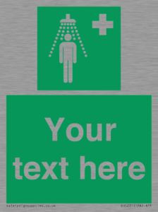 SH5231: Custom Safety Shower Sign