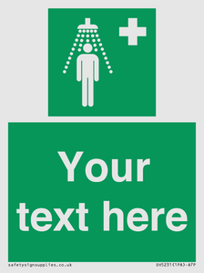 SH5231: Custom Safety Shower Sign
