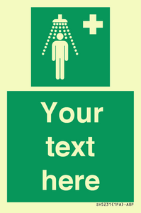 SH5231: Custom Safety Shower Sign