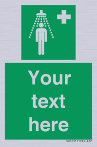 SH5231: Custom Safety Shower Sign