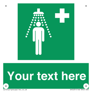SH5231: Custom Safety Shower Sign