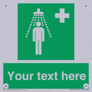SH5231: Custom Safety Shower Sign