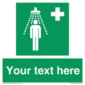 SH5231: Custom Safety Shower Sign