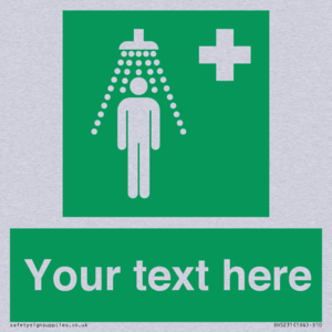 SH5231: Custom Safety Shower Sign