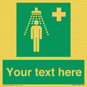 SH5231: Custom Safety Shower Sign