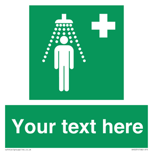 SH5231: Custom Safety Shower Sign