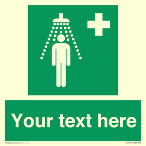 SH5231: Custom Safety Shower Sign