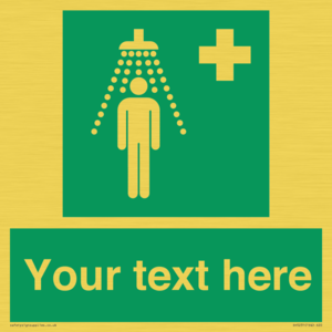 SH5231: Custom Safety Shower Sign