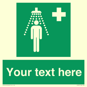 SH5231: Custom Safety Shower Sign