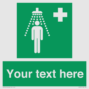SH5231: Custom Safety Shower Sign
