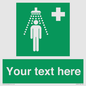 SH5231: Custom Safety Shower Sign