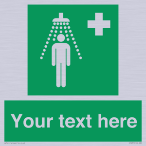 SH5231: Custom Safety Shower Sign