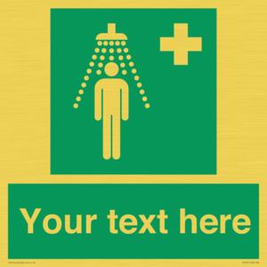 SH5231: Custom Safety Shower Sign