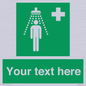 SH5231: Custom Safety Shower Sign