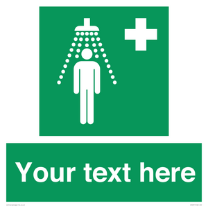SH5231: Custom Safety Shower Sign