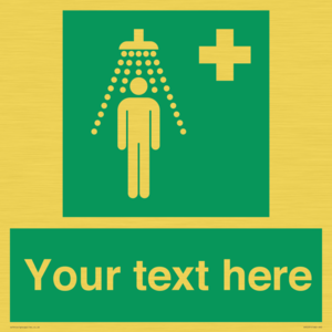 SH5231: Custom Safety Shower Sign