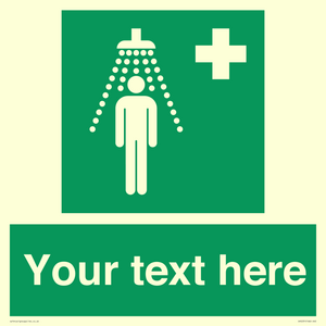 SH5231: Custom Safety Shower Sign