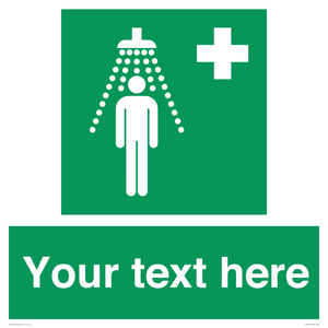 SH5231: Custom Safety Shower Sign