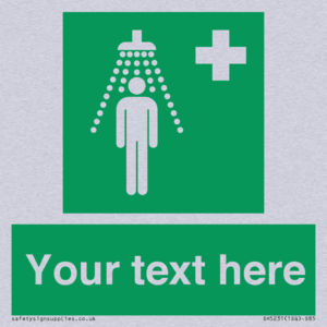 SH5231: Custom Safety Shower Sign