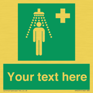 SH5231: Custom Safety Shower Sign
